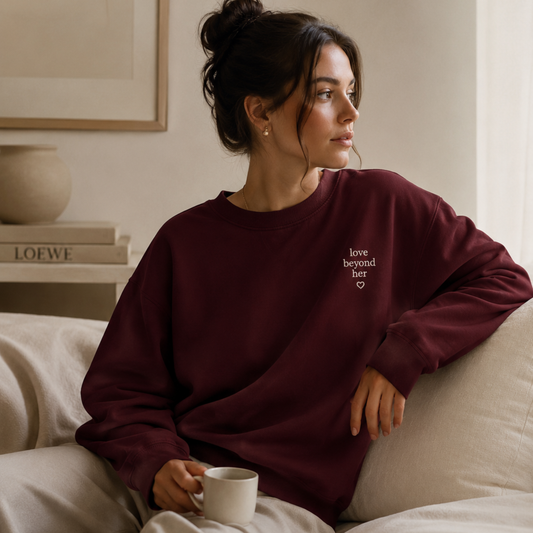 LBH Essentials Oversized Sweatshirt – Granate
